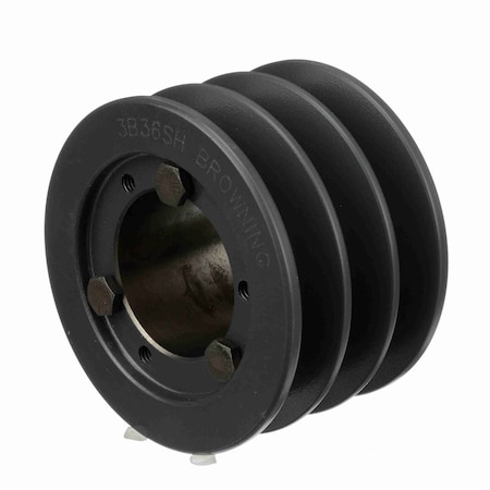 Browning 3 Groove Cast Iron Bushed Bore Multiple Sheave, 3B36SH 3B36SH